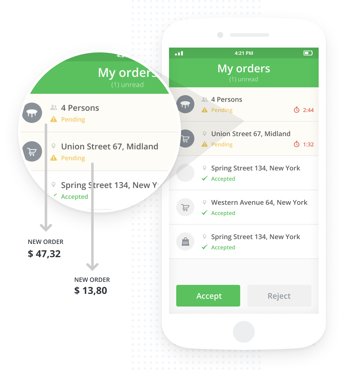 App de Recepción de Pedidos